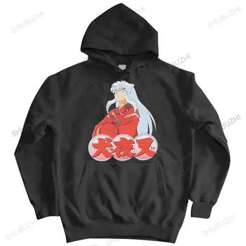 Klasikinis Inuyasha megztinis Vyriškas šiltas paltas Minkšta medvilnė Grafinis gobtuvas Japoniška anime striukė Sesshomaru džemperis Tops atributika