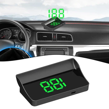 Naujas HUD GPS galvutės aukštyn ekranas Spidometras Odometras Automobilio skaitmeninis greitis MPH Universalūs pakaitiniai 
