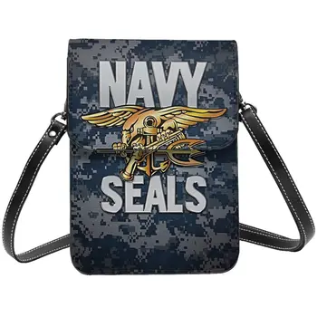 Navy Seal Shoulder Bag 2023 Naujos mados studentų dovanų mobiliojo telefono krepšys Retro odiniai darbo krepšiai