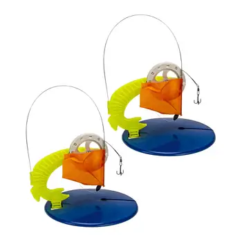 2x poledinės žūklės patarimas pakeisti žvejybos reikmenų įrangą oranžinių stulpų vėliavomis Žvejybos reikmenys žiemos žvejybai lauke