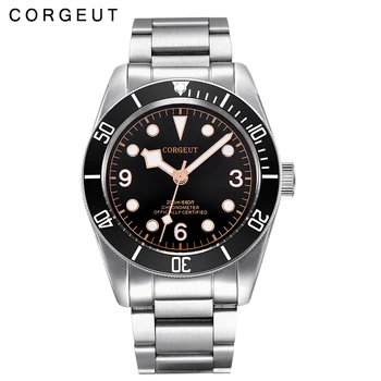 Corgeut 41mm mechaninis vyriškas laikrodis Miyota Judėjimas šviečiantis safyro stiklas Automatinis sportinis plaukimo laikrodis Prabangus rankinis laikrodis Vyrai