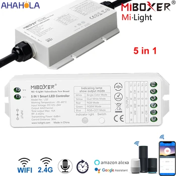 2.4G LS2 MiLight LED valdiklis 12v 24v WL5 Miboxer Wifi Led strip valdiklis CCT RGB RGBW RGBCCT Vandeniui atsparus Mi šviesos valdiklis