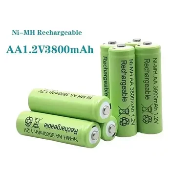 3800mAh AA 1.2V baterija Ni-MH įkraunama baterija žaislų nuotolinio valdymo pultui Įkraunamos baterijos AA 1.2v 3800mAh baterija