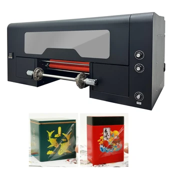 karštas pardavimas 30 cm dydžio A3 Uv Dtf spausdintuvas Ab plėvelės spausdinimas ir laminavimas 2 in 1 Uv Dtf perdavimo lipdukų spausdintuvas