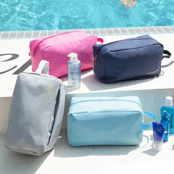 Skalbimo krepšys Kelioninis nešiojamas vandeniui atsparus atskiras sausas / šlapias moteriškas didelės talpos daugiafunkcinis kelioninis kosmetinis laikymo krepšys