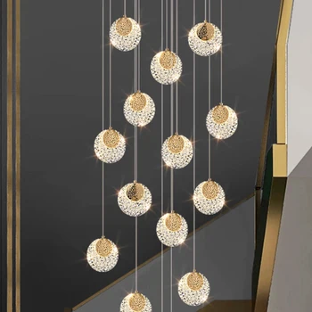 Šiaurės šalių namų dekoro valgomasis Pakabinamos lempos lemputės patalpų apšvietimas laiptų lempa pakabinamas šviestuvas šviestuvas svetainei