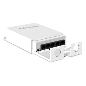 Gadinan POE kartotuvo plėtiklis 5 prievadai Plug&Play IEEE 802.3at/af tinklo jungiklis MAX 90W VLAN 250 metrai POE IP kamerų sistemai