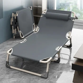 Lauko kelionių kėdė nešiojama sulankstoma lova vieno asmens biuro pietų lova ligoninė kartu su lova paprasta sulankstoma lova