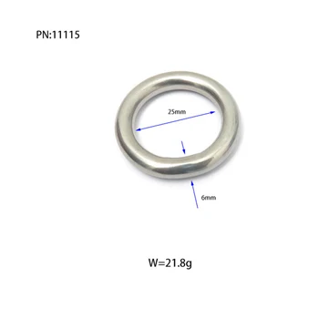 Nardymo O žiedai Sidabriniai 1PC 22g/18g/38g 25mm/32mm/50mm 316 nerūdijančio plieno BCD priedai Praktiška aukšta kokybė