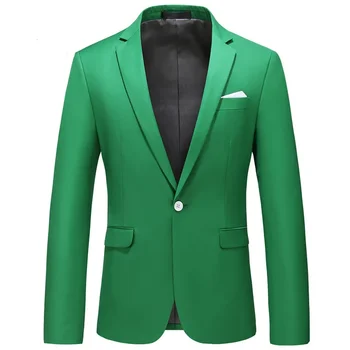 15 Spalvų kostiumo striukė 2020 Vyrai Slim Fit Business Blazers Striukė Oficialus biuras Casual Slim Fit Blazer 6XL Didelio dydžio oficialūs švarkai