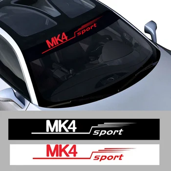 Automobilio išorinio priekinio lango lipdukas VW MK4 logotipui Golf Passat Priekinis stiklas Sportiniai lipdukai Vinilo plėvelė Auto vandeniui atsparūs priedai