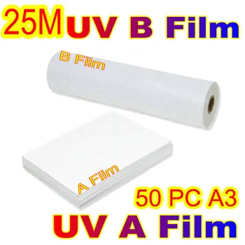 Spausdintuvas UV DTF AB plėvelės perdavimo lipdukas UV DTF A3 A4 Tiesioginis spausdinimas ant plėvelės ant plastikinio silikoninio metalo akrilo stiklo odos
