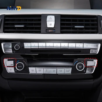 Automobilinis multimedijos oro kondicionierius CD skydelio mygtukai Dangtelio salono lipdukai BMW 1 2 serijos F20 F21 F22 F23 pleistrų priedai