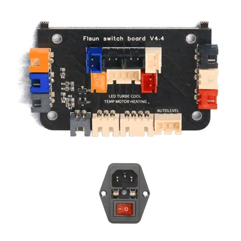 Original FLSUN v400 3D spausdintuvo dalys Limit Switch Board Module Kit Option Control LED Turbe Cool Temp Motar Heating Auto Level