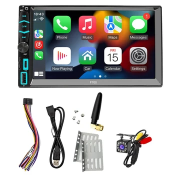 Carplay stereofoninis įrenginys su Carplay &Android Auto, 7 colių jutiklinis ekranas FM/AM radijas, Bluetooth, mirror-link, atsarginė kamera