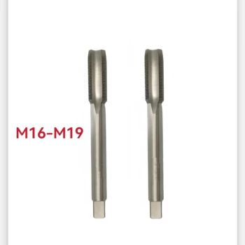 Aliuminio HSS rankinis čiaupas M16X1.25X1X0.75 M17 M18 M19X1.75X1.5X2.5X2X0.5 su šiurkščiais ir smulkiais dantimis
