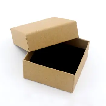 7x7cm Kartoninė papuošalų dovanų pakavimo dėžutė Žiedas Auskarai Vėrinys Niekučių saugykla Ekrano laikiklis Didmeninė prekyba