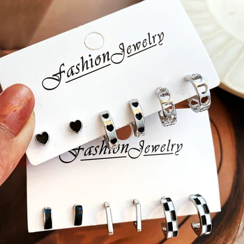 Karštai parduodantys moterims Naujo stiliaus auskarų rinkiniai didmeninė prekyba