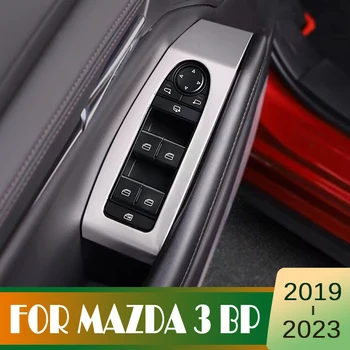 Nerūdijantis plienas skirtas Mazda 3 BP CX30 CX-30 DM durų sagos skydelio salono dangteliui2019-2023 automobilio lango stiklo jungiklio apdailos priedai
