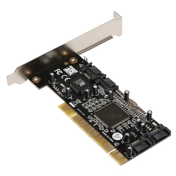 PCI į 4 SATAII stovo kortelę SIL3114 masyvo kortelės adapterio palaikymą RAID 0.1.0+1.5 kietojo disko išplėtimo kortelė