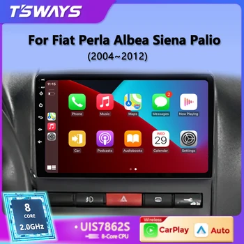 Tsways L6Pro 2 din Android 12 radijo automobilių multimedijos grotuvas Fiat PERLA Albea Siena Palio 2004-2012 Carplay Stereo GPS