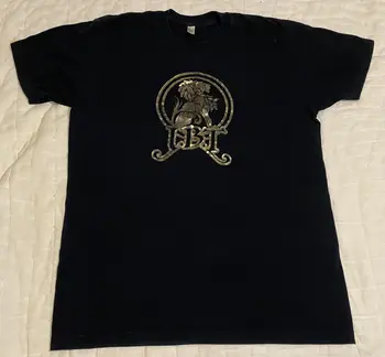 John Butler Trio JBT Auksinio liūto logotipas Juodi marškinėliai Sz L Svetainė ilgomis rankovėmis