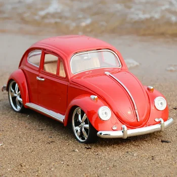 1:18 DieCast Classic Car Beetle Alloy Car Model High Simulation Toy Model Collection Decoration Boy Gift Free Shipping