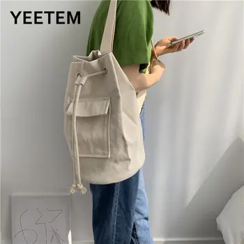Drobės skrynios krepšys Vyriškas korėjietiškas laisvalaikio krepšys per petį Pavasario nauja raištis Drobė Messenger Studentas