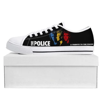The Police Band Pop Low Top Aukštos kokybės sportbačiai Vyriški moteriški paaugliai Drobiniai sportbačiai Prode Casual Couple Shoes Custom Shoes