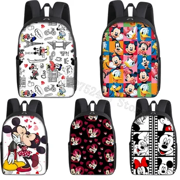 Peliuko Mikio mokinių kuprinės Animacinis filmas Mokykliniai krepšiai Anime figūrėlės Minnie 16 colių mokykliniai krepšiai Mokykliniai reikmenys Vaikų apdovanojimo dovanos