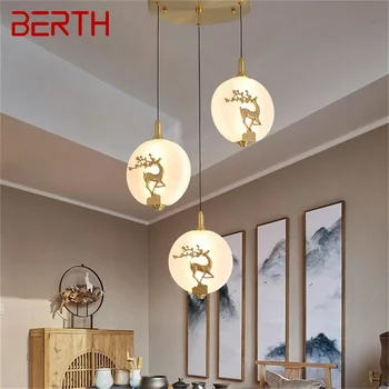 · BERTH Naujas pakabinamas šviestuvas Modernūs prabangūs žalvariniai šviestuvai LED Dekoratyviniai namų laiptai Valgomasis