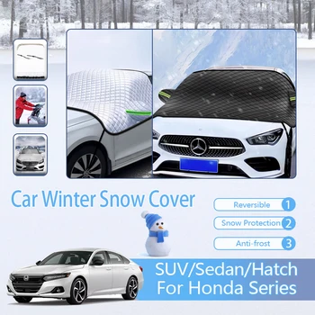Automobilis Žiema Sniego ledo skydai Honda serijai Apsauga nuo sniego Pilnai apvynioti priekiniai stiklai Sniego dangos Dvipusiai Automobilių priedai