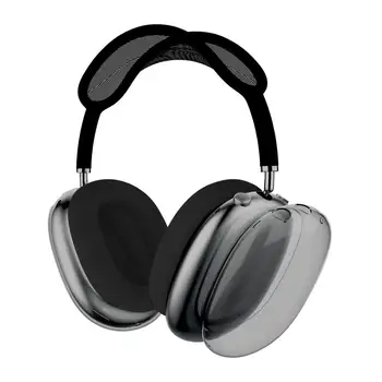 Plaunamos silikoninės ausinių dangtelio ausinės apsauginis dėklas 360 laipsnių skaidrus apsauginis dėklas, skirtas Airpods Max