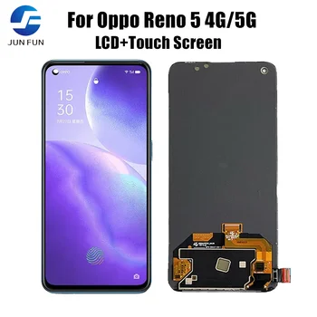 Original for Oppo Reno 5 4G CPH2159 Lcd Display Touch Screen Digitizer Assembly for Oppo Reno5 5G PEGM00, PEGT00, CPH2145 LCD