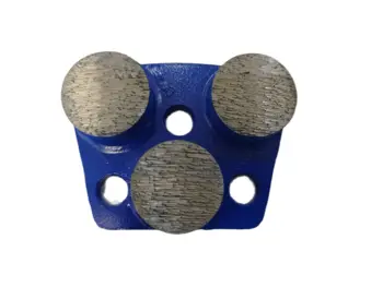 3 mygtukų tipo trapecijos formos metalinė jungtis Deimantinio betono šlifavimo puck grandiklio batų diskas grindų girnderiui