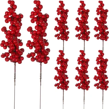 Kalėdinė dekoracija Raudonųjų vaisių modeliavimas Gėlių dekoras Girliandos dovanų gėlių kompozicija 