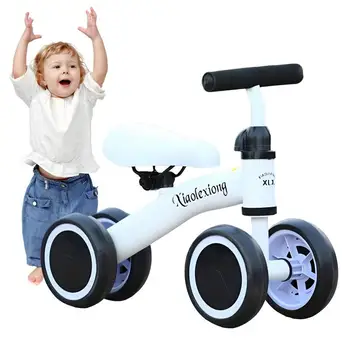 Baby Balance Bike Baby 4 Wheels Walker Žaislinis nešiojamas dviračio žaislas Kalėdoms Vaikų dienai ir gimtadieniui Dovanos