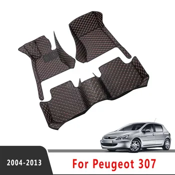 Automobilių grindų kilimėliai Peugeot 307 2013 2012 2011 2010 2009 2008 2007 2006 2005 2004 Automobiliai Stiliaus kilimai Pakaitiniai dangčiai