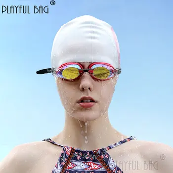Profesionalus plaukimas Trumparegiški akiniai nuo rūko Suaugusiųjų HD didelio rėmo galvanizavimo trumparegystės plaukimo akiniai E182