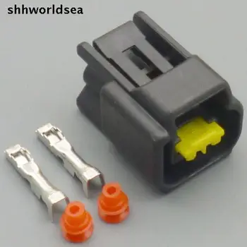 shhworldsea 5/30/100sets komplektas 2.3mm 2p 2pin aukštos įtampos uždegimo ritės kištukas automatinė laido jungtis FW-C-2F-B