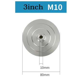 4inch Backer Pad Diamond Polishing Pad Aliuminio pagrindo pagrindo laikiklis M14 M10 M16 Poliravimo įrankiai Pulidor metalo poliravimas