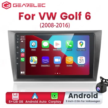 Android 12 automobilių radijas Multimedijos vaizdo grotuvas VW Volkswagen Golf 6 2008-2016 navigacijos GPS belaidis Carplay autoradio