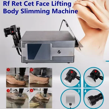 Tecar Therapy Monopolar RF Diathermy Machine RET CET Indiba Body Shaping Sliming Face Lift Skin Stangrining Machine