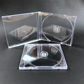 Skaidrus plastikinis vieno gabalo disko dėklas CD dėklas Sutirštintas CD DVD diskų dėžutės saugojimo organizatorius Dėžutė Albumo dėžutės dėklai