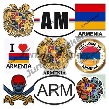 Armėnijos lipdukai Armėnijos herbo lipdukas Armėnijos vėliava ARM AM Occlusion Scratch Decals X 500 Motociklų lipdukų priedai