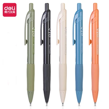 5Pcs DELI S1233/S1234 0.5mm/0.7mm 5 spalvos Automatiniai pieštukai Mechaniniai pieštukai vaikams Dovanos Studentų reikmenys Kanceliarinės prekės