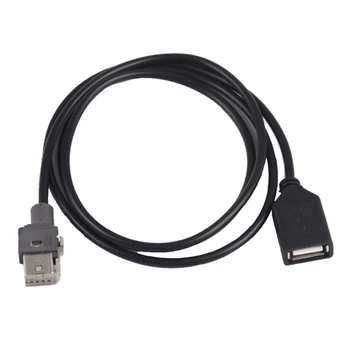 Automobilinis stereofoninis muzikos grotuvas 4 kontaktų USB kabelio laido prailginimo jungties adapterio keitimas 307 408 C4 C5 C Quatre B50 RD9