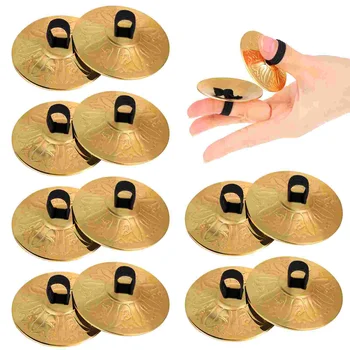 Variniai pirštų cimbolai Mažų pirštų cimbolai Pilvo šokiai Mini cimbolai Muzikos instrumentų lėkštės