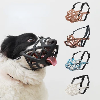 Reguliuojamas šuns snukis Minkštas silikonas kvėpuojantis stiprus krepšys mažas vidutinis didelis X-didelis šunų burnos snukis lengvas ir patvarus