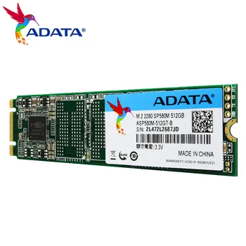 Original ADATA SP580M SSD M.2 2280 SATA III 512GB Slim 3D NAND M2 vidinis kietojo kūno diskas nešiojamam kompiuteriui